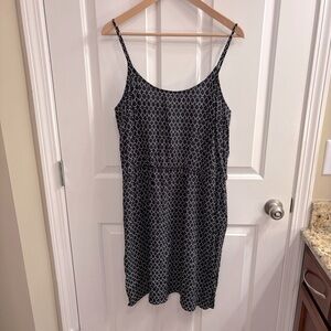 TALL Old Navy Black and White Patterned Dress, XL Tall